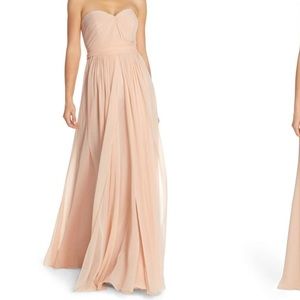 Jenny Yoo Mira convertible gown in blush